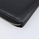 GUCCI Interlocking Web Sherry Line Wallet Leather Black 308796 Auth 201574V-11