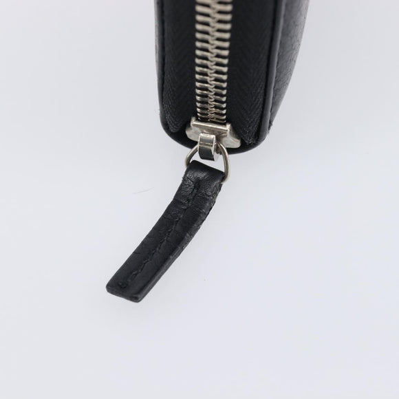 GUCCI Interlocking Web Sherry Line Wallet Leather Black 308796 Auth 201574V