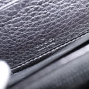 GUCCI Interlocking Web Sherry Line Wallet Leather Black 308796 Auth 201574V-15