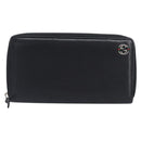 GUCCI Interlocking Web Sherry Line Wallet Leather Black 308796 Auth 201574V-2