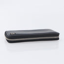 GUCCI Interlocking Web Sherry Line Wallet Leather Black 308796 Auth 201574V-6
