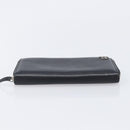 GUCCI Interlocking Web Sherry Line Wallet Leather Black 308796 Auth 201574V-7