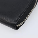 GUCCI Interlocking Web Sherry Line Wallet Leather Black 308796 Auth 201574V-8