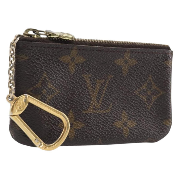 LOUIS VUITTON Monogram Pochette Cles Coin Purse M62650 LV Auth 201582