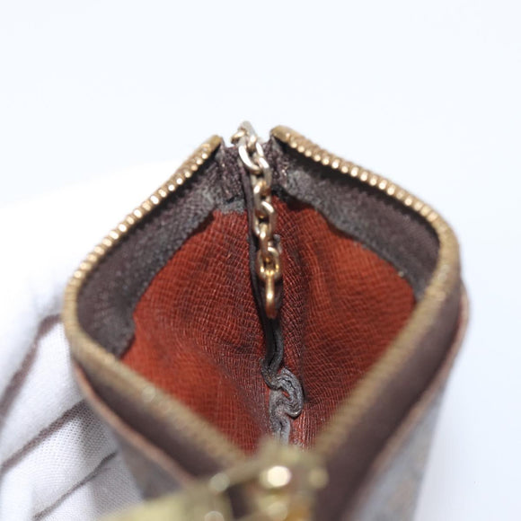 LOUIS VUITTON Monogram Pochette Cles Coin Purse M62650 LV Auth 201582