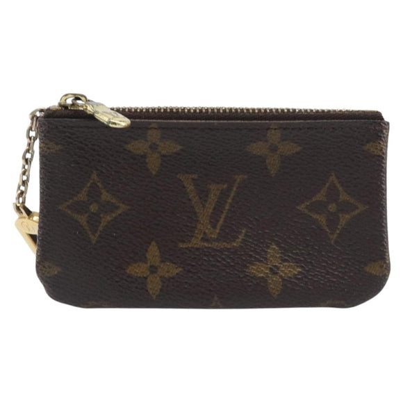 LOUIS VUITTON Monogram Pochette Cles Coin Purse M62650 LV Auth 201582