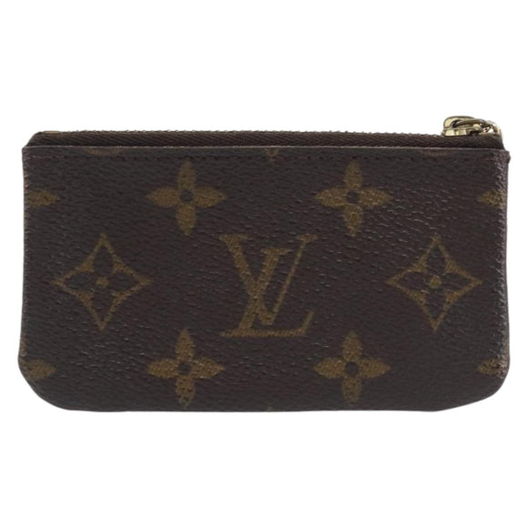LOUIS VUITTON Monogram Pochette Cles Coin Purse M62650 LV Auth 201582