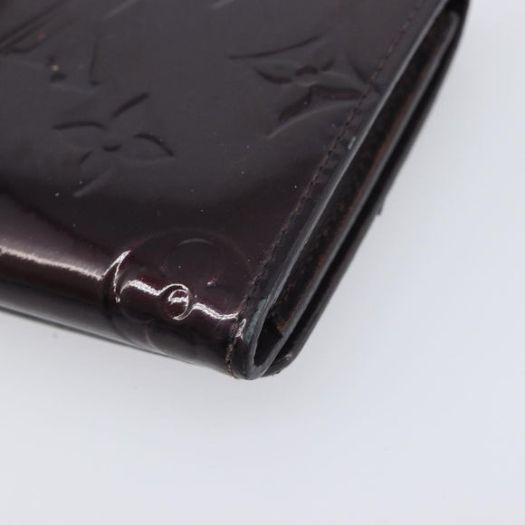 LOUIS VUITTON Vernis Anvelop Cult De Vuitto Case Amarante M91409 LV Auth 201583