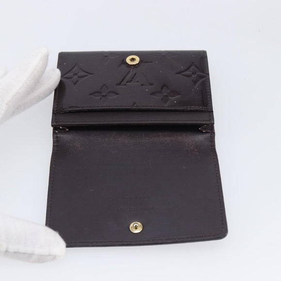 LOUIS VUITTON Vernis Anvelop Cult De Vuitto Case Amarante M91409 LV Auth 201583