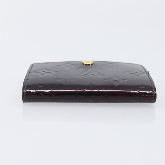 LOUIS VUITTON Vernis Anvelop Cult De Vuitto Case Amarante M91409 LV Auth 201583