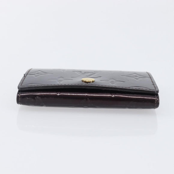 LOUIS VUITTON Vernis Anvelop Cult De Vuitto Case Amarante M91409 LV Auth 201583