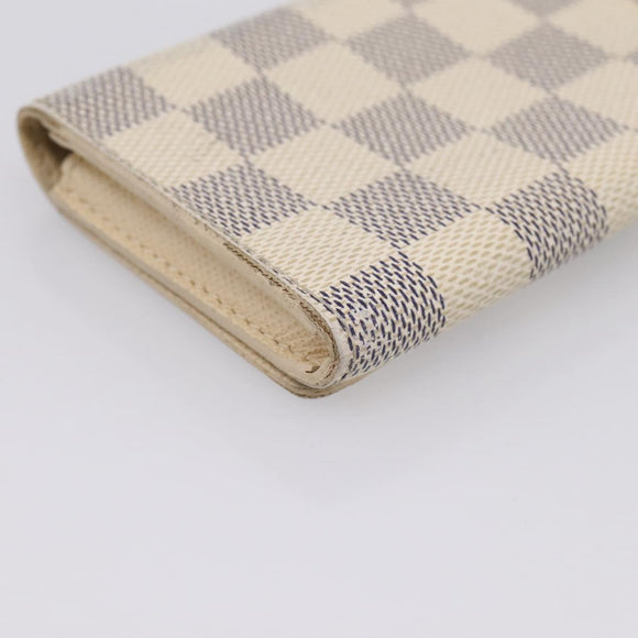 LOUIS VUITTON Damier Azur Anvelop Cult De Vuitto Card Case N61746 LV Auth 201587