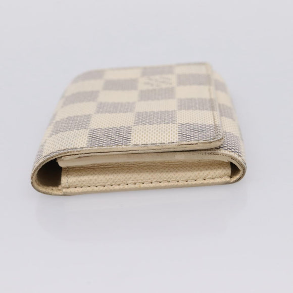 LOUIS VUITTON Damier Azur Anvelop Cult De Vuitto Card Case N61746 LV Auth 201587