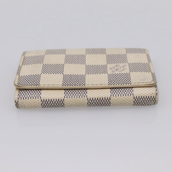 LOUIS VUITTON Damier Azur Anvelop Cult De Vuitto Card Case N61746 LV Auth 201587