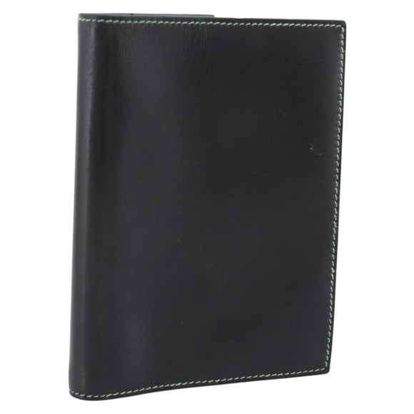HERMES Agenda GM Day Planner Cover Leather Black Auth 201589M