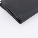 Christian Dior Long Wallet Leather Black Silver Auth 201593-16