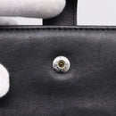 Christian Dior Long Wallet Leather Black Silver Auth 201593-10