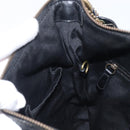 Coach Signature Shoulder Bag Canvas Black Gold Auth 201694A-22