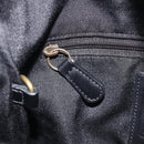Coach Signature Shoulder Bag Canvas Black Gold Auth 201694A-23