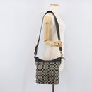 Coach Signature Shoulder Bag Canvas Black Gold Auth 201694A-28