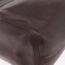 Coach Shoulder Bag Leather Brown Gold Auth 201696A-15