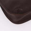 Coach Shoulder Bag Leather Brown Gold Auth 201699A-10
