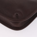 Coach Shoulder Bag Leather Brown Gold Auth 201699A-11