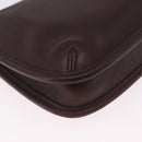 Coach Shoulder Bag Leather Brown Gold Auth 201699A-12