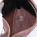 Coach Shoulder Bag Leather Brown Gold Auth 201699A-17