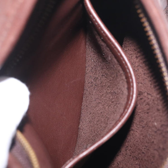 Coach Shoulder Bag Leather Brown Gold Auth 201699A