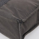 HERMES Her Line Tote MM Tote Bag Canvas Gray Silver Auth 201702-10