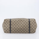 GUCCI GG Supreme Tote Bag PVC Beige Gold 197953 Auth 201705-10