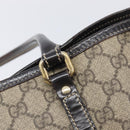 GUCCI GG Supreme Tote Bag PVC Beige Gold 197953 Auth 201705-16