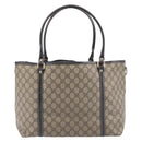 GUCCI GG Supreme Tote Bag PVC Beige Gold 197953 Auth 201705-3