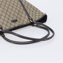 GUCCI GG Supreme Tote Bag PVC Beige Gold 197953 Auth 201705-7
