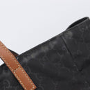 GUCCI GG Canvas Tote Bag Nylon Black 282439 Auth 201707-16
