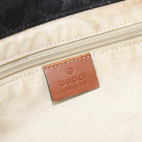 GUCCI GG Canvas Tote Bag Nylon Black 282439 Auth 201707