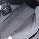 FENDI Zucca Canvas Hand Bag Black Silver Auth 201709-16