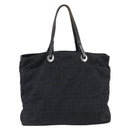 FENDI Zucca Canvas Hand Bag Black Silver Auth 201709-3