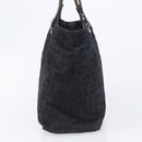 FENDI Zucca Canvas Hand Bag Black Silver Auth 201709-5