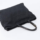 FENDI Zucca Canvas Hand Bag Black Silver Auth 201709-6