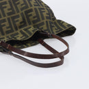FENDI Zucca Canvas Hand Bag Black Brown Auth 201710-7