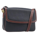 Bally Shoulder Bag Leather Black Gold Auth 201721-1