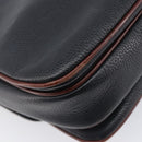 Bally Shoulder Bag Leather Black Gold Auth 201721-13