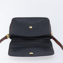 Bally Shoulder Bag Leather Black Gold Auth 201721-15