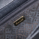Bally Shoulder Bag Leather Black Gold Auth 201721-16