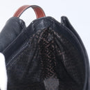 Bally Shoulder Bag Leather Black Gold Auth 201721-18