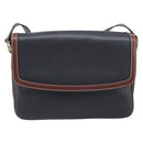 Bally Shoulder Bag Leather Black Gold Auth 201721-2