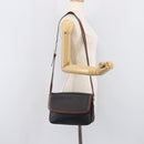 Bally Shoulder Bag Leather Black Gold Auth 201721-26