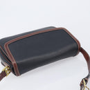Bally Shoulder Bag Leather Black Gold Auth 201721-6